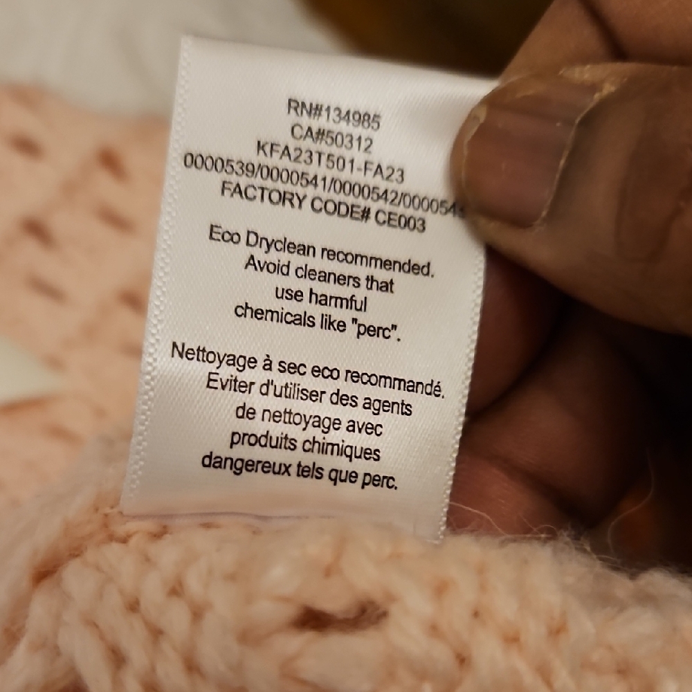Pink Knit Sweater with Ribbon Details - Picture 9 of 12